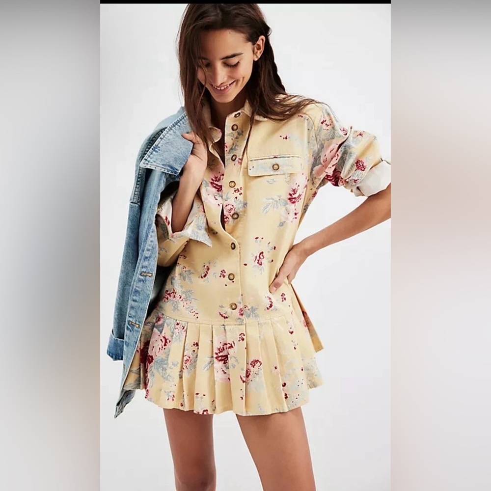 NWOT Free People Connor Mini Dress - Picture 3 of 4